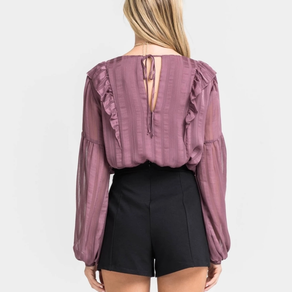 LUSH Ruffle Victorian Shake Top - Picture 14 of 14